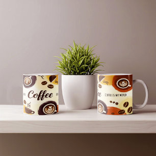Mug Conception Abstraite de pâte à café Earthy
