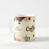 Mug Conception Abstraite de pâte à café Earthy (Devant gauche)