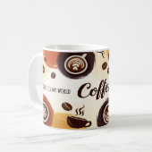 Mug Conception Abstraite de pâte à café Earthy (Devant gauche)