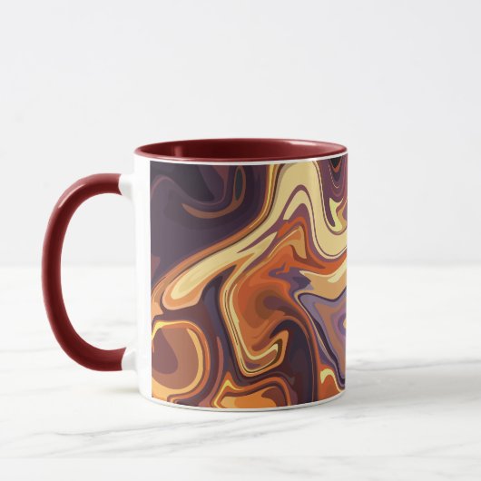 Mug Conception Abstraite de spirales fluides dans les (Gauche)