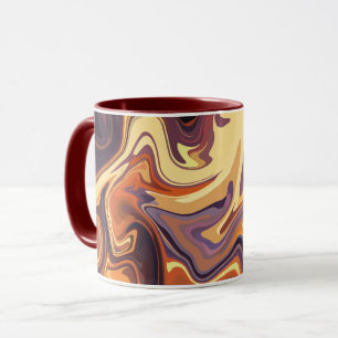 Mug Conception Abstraite de spirales fluides dans les 