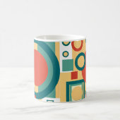 Mug Conception Abstraite de Style Rétro Géométrique au (Centre)