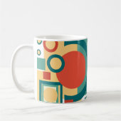 Mug Conception Abstraite de Style Rétro Géométrique au (Gauche)