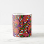 Mug Conception Abstraite des étoiles de fleurs en vert (Centre)
