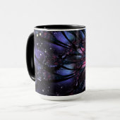 Mug Conception Abstraite des fleurs fractales. (Devant gauche)