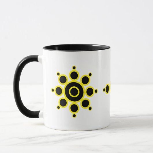 Mug Conception abstraite élégante de Sun (Gauche)