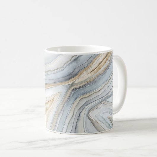 Mug Conception abstraite en marbre gris (Devant droit)