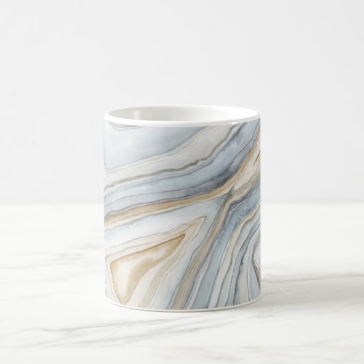 Mug Conception abstraite en marbre gris (Centre)