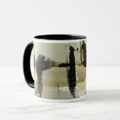 Mug Conception abstraite et rayures (Devant gauche)