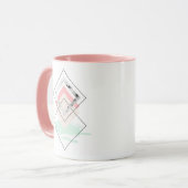 Mug Conception abstraite géométrique (Devant gauche)