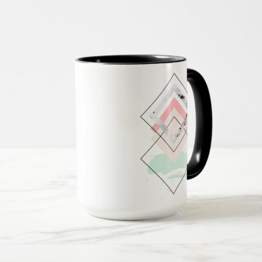 Mug Conception abstraite géométrique (Devant droit)