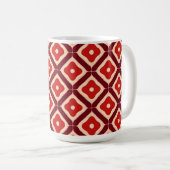 Mug Conception Abstraite Géométrique Rouge (Devant droit)
