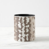 Mug Conception Abstraite Irrégulière Camo Terre Neutre (Centre)