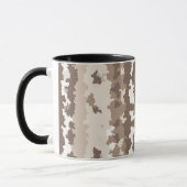 Mug Conception Abstraite Irrégulière Camo Terre Neutre (Gauche)