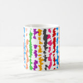 Mug Conception Abstraite Irrégulière Colorée Blanche (Centre)