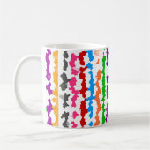 Mug Conception Abstraite Irrégulière Colorée Blanche (Gauche)