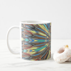 Mug Conception Abstraite Optique d'Art Pop Urbain Afri