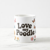 Mug Conception adorable de Poodle Lover avec des tourn (Centre)