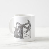 Mug Conception affligée de gisement de pétrole en (Devant gauche)
