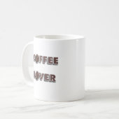 Mug Conception Amateur de Café avec Vrai Haricot (Devant gauche)