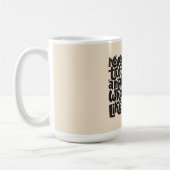 Mug Conception amusante de devis Amoureux des chats (Gauche)