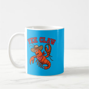 Mug Conception amusante de homard Cowboy Yee Claw pour