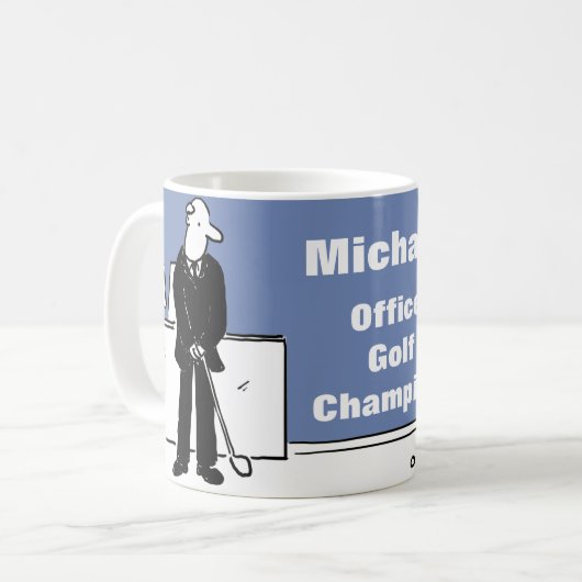 Mug Conception amusante pour l'amateur de golf (Devant gauche)