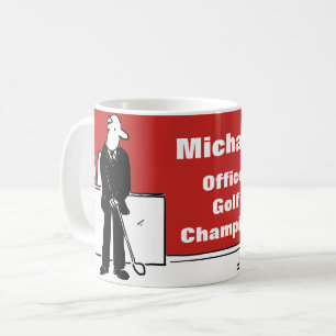 Mug Conception amusante pour le golfeur Office