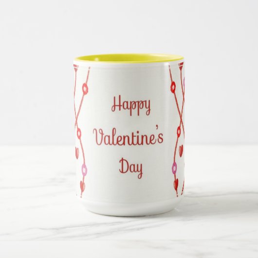 Mug Conception aquarelle de la Saint-Valentin-23223 (Centre)