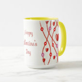 Mug Conception aquarelle de la Saint-Valentin-23223 (Devant droit)