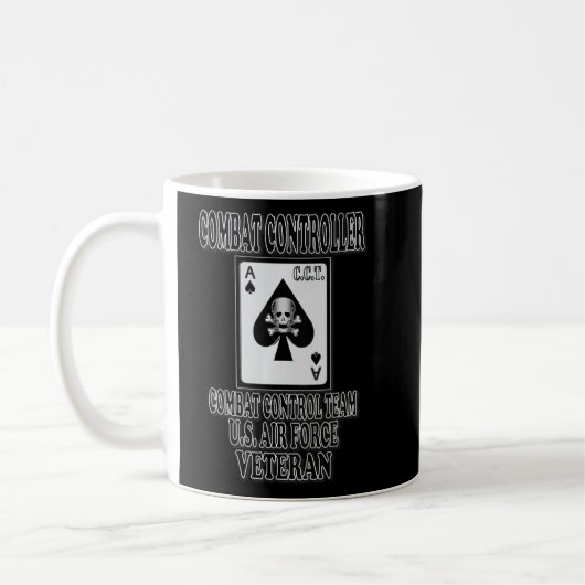 Mug Conception arrière vétéran du contrôleur de combat (Gauche)