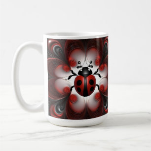 Mug Conception artistique abstraite de coccinelle,