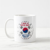 Mug Conception artistique de drapeau coréen "Joyeuse j (Gauche)