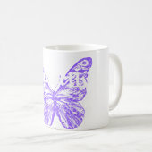 Mug conception artistique de papillon mignon (Devant droit)