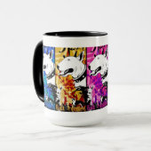 Mug Conception artistique de race de chien de (Devant gauche)