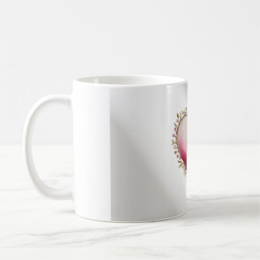 Mug Conception artistique en forme de coeur (Gauche)