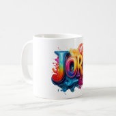 Mug Conception artistique "JORY" Color Splash (Devant gauche)