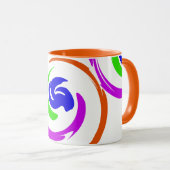 Mug Conception artistique moderne et colorée (Devant droit)