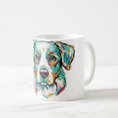 Mug Conception artistique multi-couleurs pour amoureux (Devant droit)
