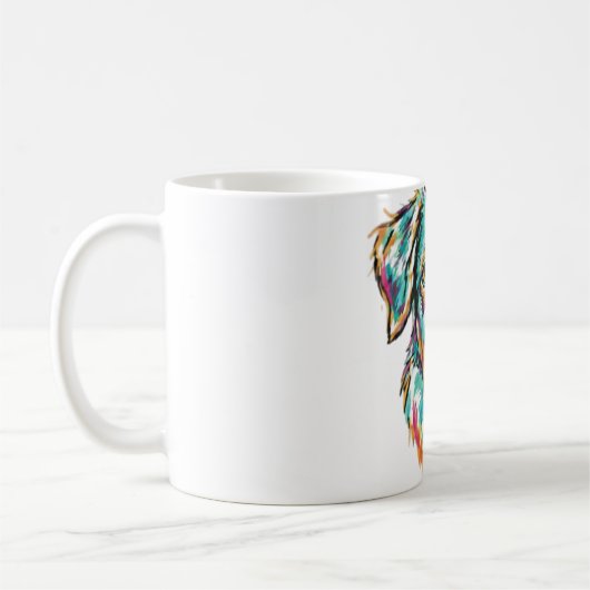 Mug Conception artistique multi-couleurs pour amoureux (Gauche)