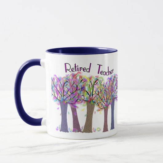 Mug Conception Artsy retirée d'arbres de professeur (Gauche)