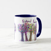 Mug Conception Artsy retirée d'arbres de professeur (Devant droit)