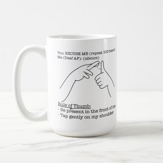 Mug Conception ASL - Règle générale (Gauche)
