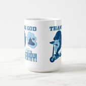 Mug Conception ASL vendredi - Dieu merci c'est vendred (Centre)
