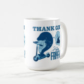 Mug Conception ASL vendredi - Dieu merci c'est vendred (Devant droit)