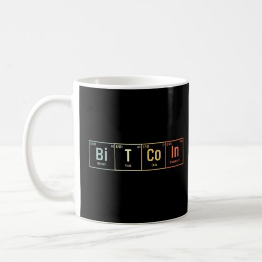Mug Conception Bitcoin et Cryptomonnaie (Gauche)