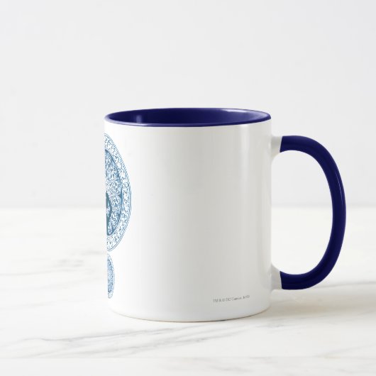 Mug Conception bleue de cercle de Supergirl (Droite)