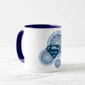 Mug Conception bleue de cercle de Supergirl (Devant gauche)