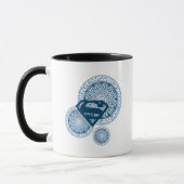 Mug Conception bleue de cercle de Supergirl (Gauche)
