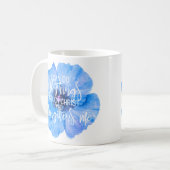 Mug Conception bleue de fleur de 4h13 de Philippiens (Devant gauche)